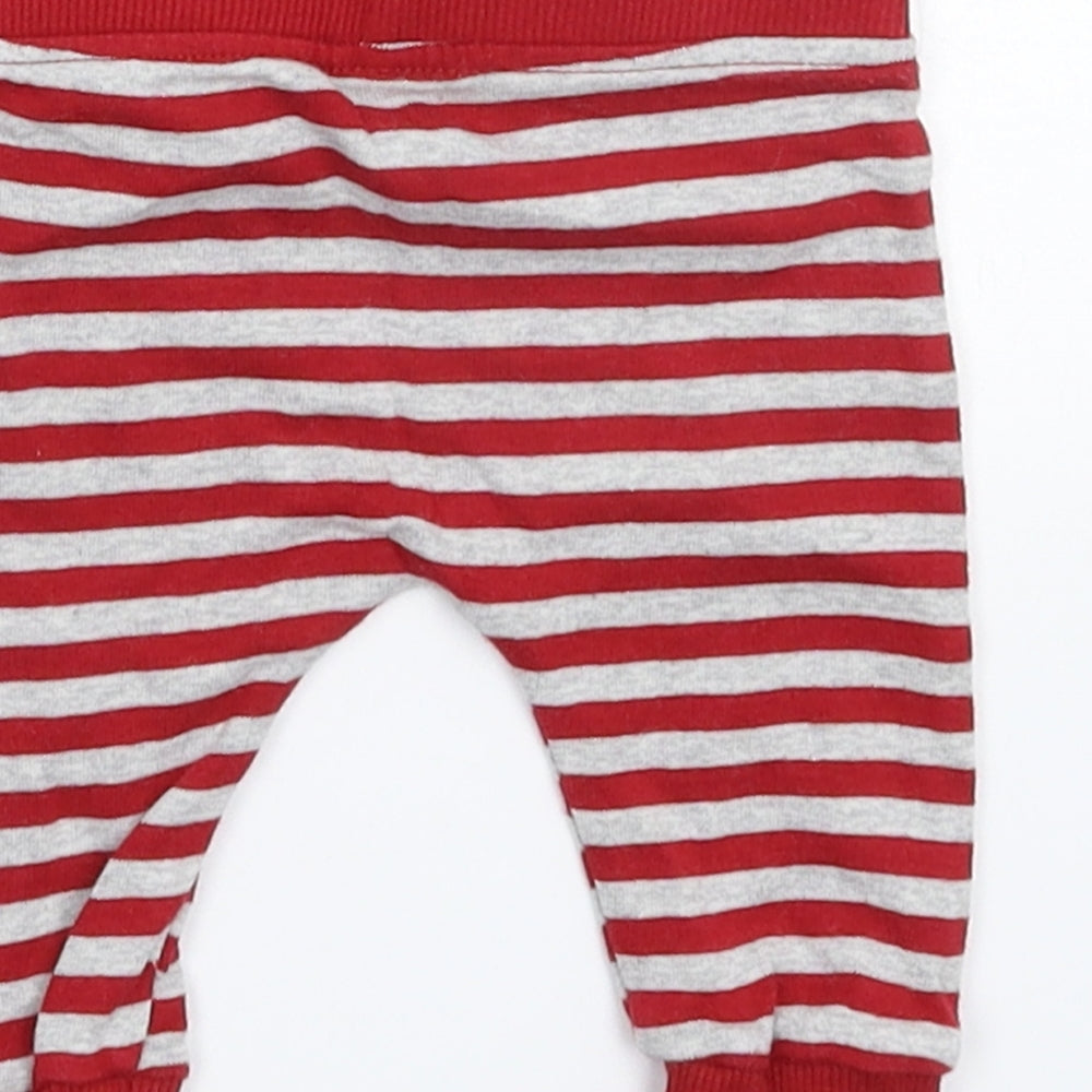 Brand and care label for George Baby Multicoloured Striped sweatpants, size 0-3, Months