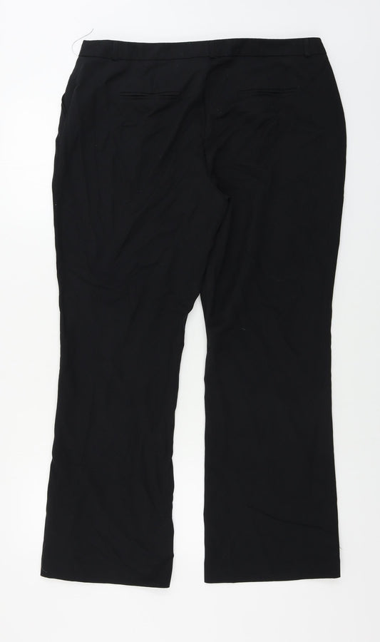 TU Womens Black Trousers Size 16 L27 in