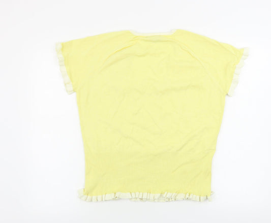 Womens UK Size 18 NEXT Yellow Pullover Jumper