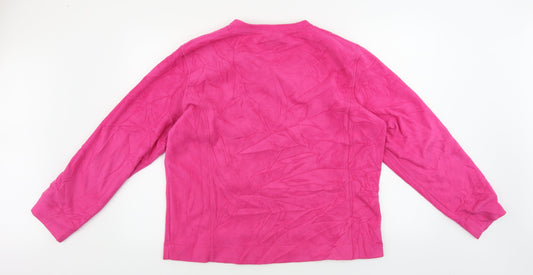 Miss Fiori Womens Pink Pullover Jumper Size 16