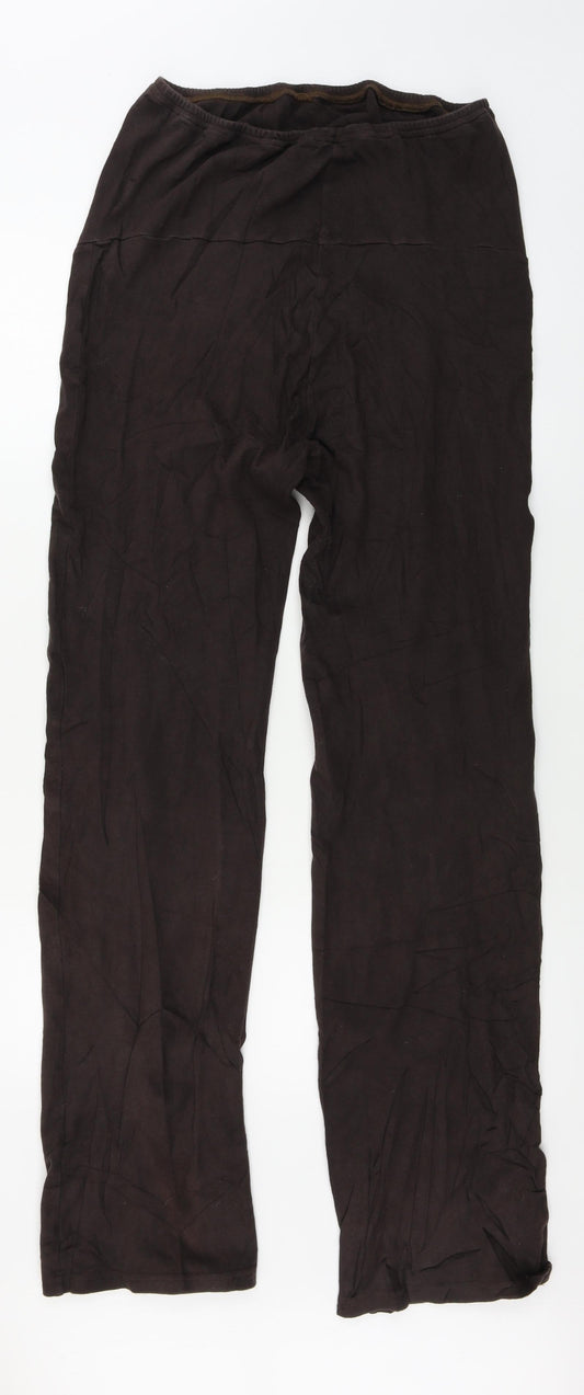 Womens UK Size XL Preworn Regular Fit Brown Trousers