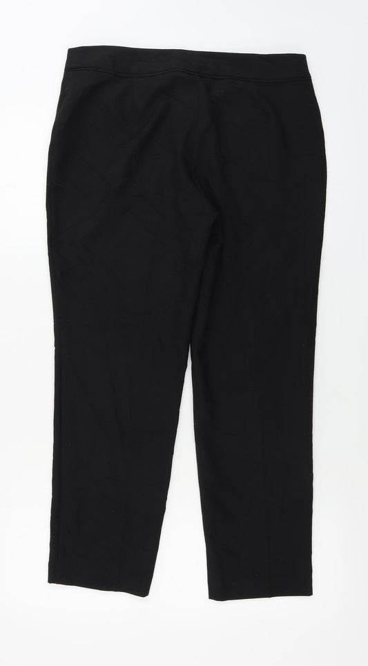 F&F Womens Black Trousers Size 10 L24 in