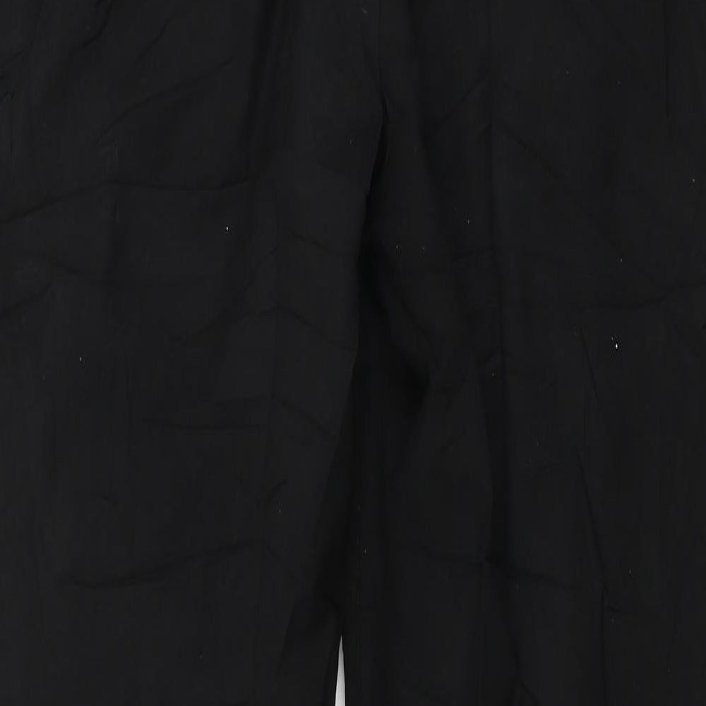 Womens UK Size 10 Marks and Spencer Regular Fit Black Trousers