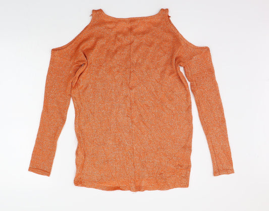 Womens UK Size 10 NEXT Orange Pullover Jumper