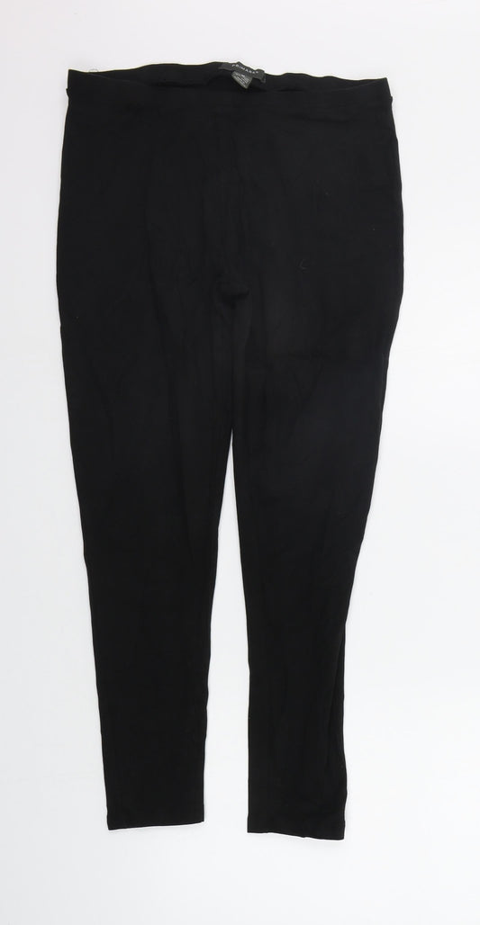 Primark Womens Black Jegging Trousers Size M L25 in - Elastic Waist Band