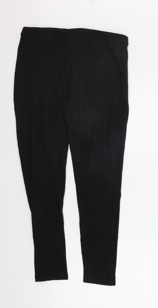 Primark Womens Black Jegging Trousers Size M L25 in - Elastic Waist Band