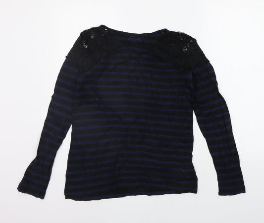 Womens UK Size S Gap Blue Basic T-Shirt