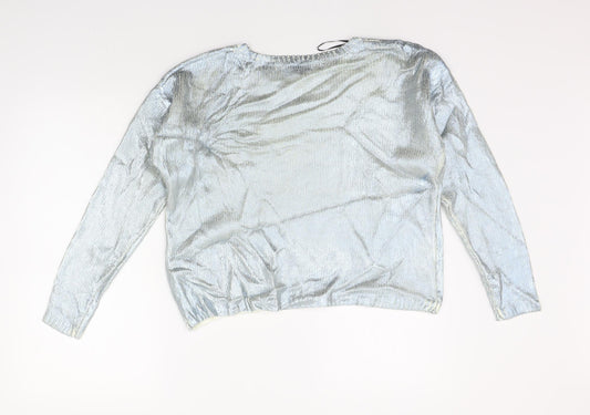 H&M Girls Blue Pullover Jumper Size 13-14 Years