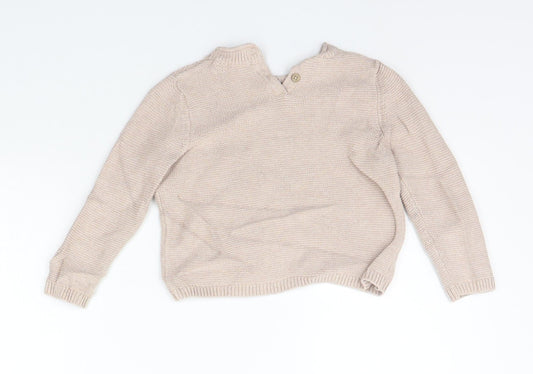 NEXT Girls Beige Pullover Jumper Size 12-18 Months