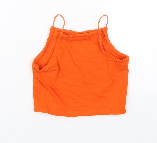 Miss evie Girls Orange Cropped Tank Size 6-7 Years