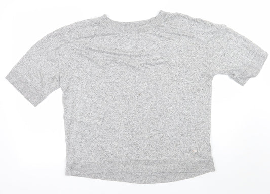 Womens UK Size 8 F&F Grey Basic T-Shirt