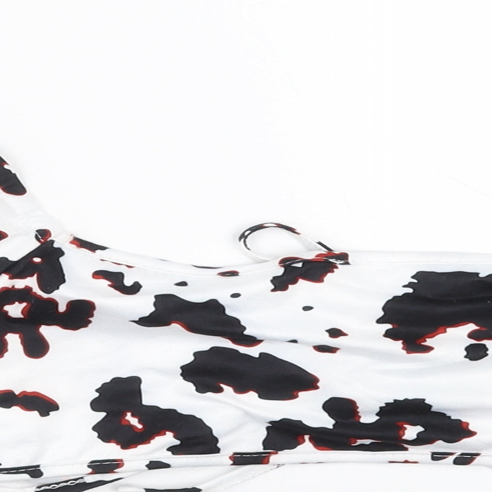 SheIn Womens White Cropped Blouse Size XS