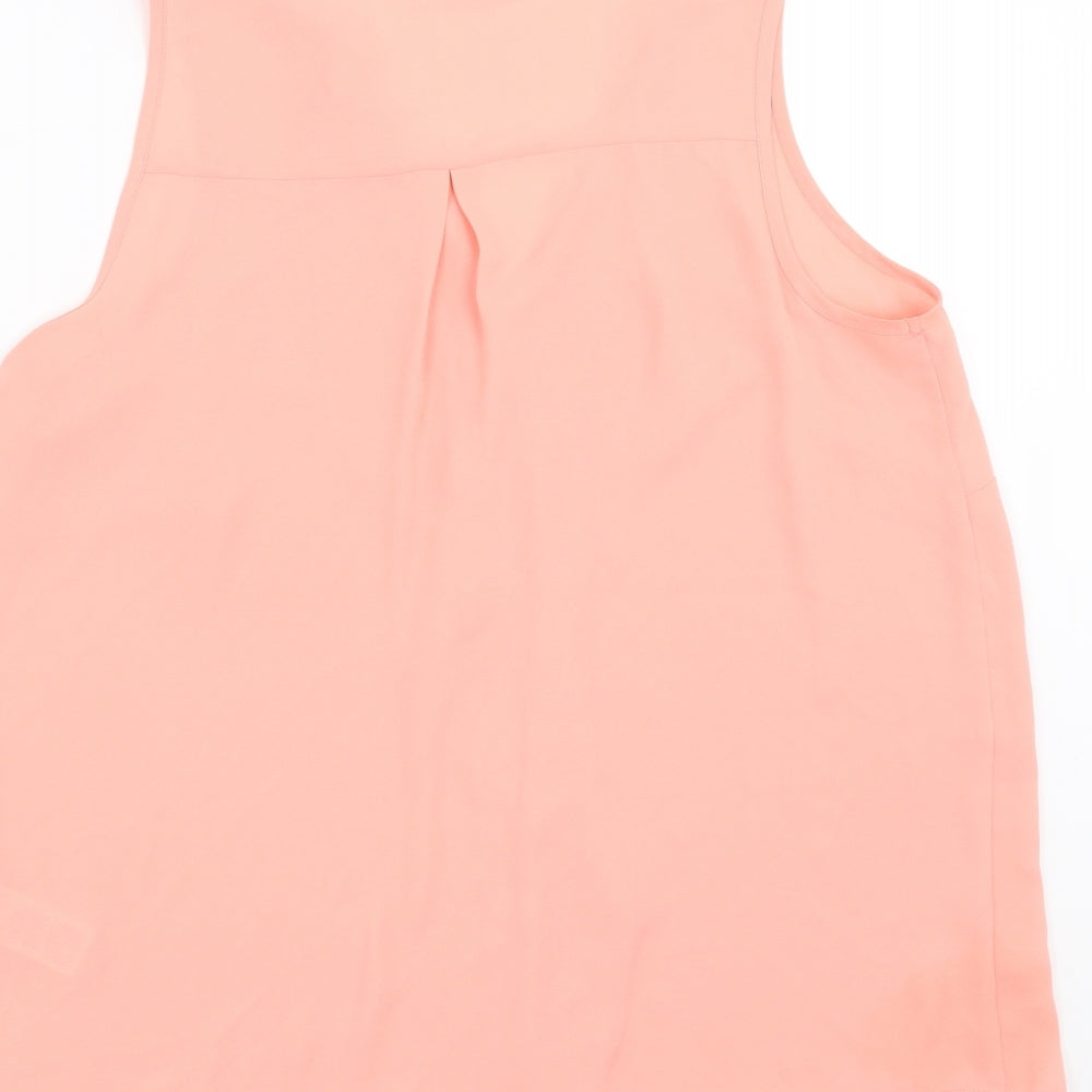 Womens UK Size 10 Marks and Spencer Pink Basic Blouse