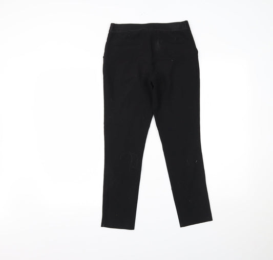 George Girls Black Cropped Trousers Size 9-10 Years