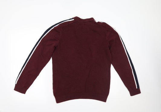 NEXT Mens Red Pullover Jumper Size M