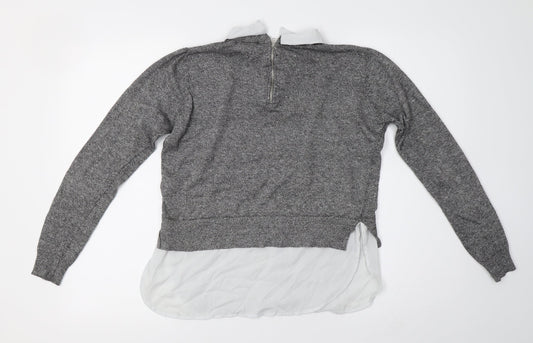 Primark Womens Grey Knit Pullover Jumper Size 10