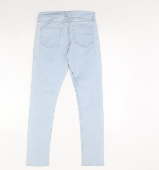 Preworn Girls Blue Denim Skinny Jeans Size 12 Years
