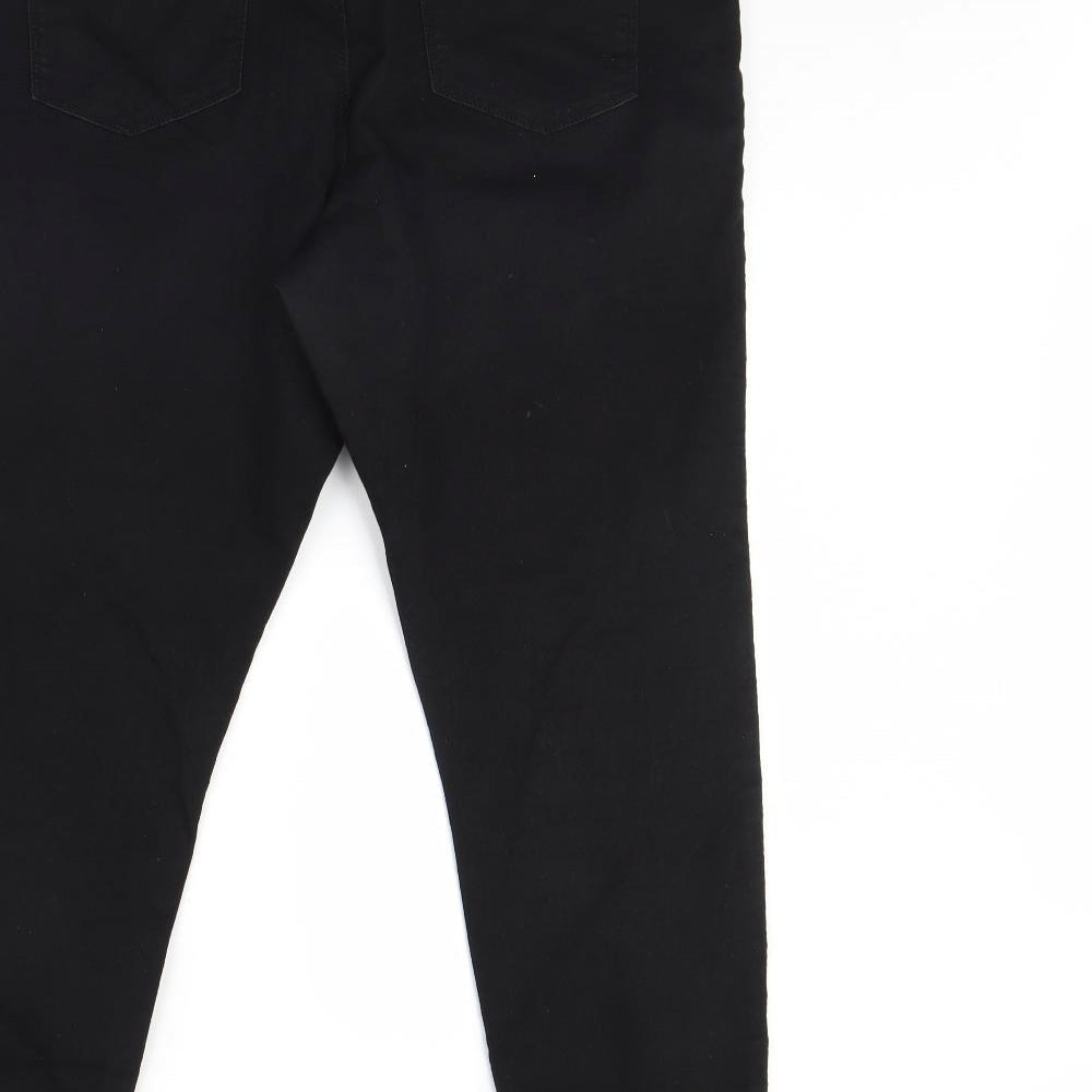 Pep & co Womens Black Denim Skinny Jeans Size 18 L28 in