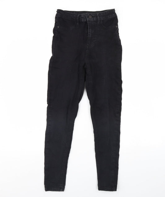Womens UK Size 8 F&F Regular Fit Skinny Black Jeans