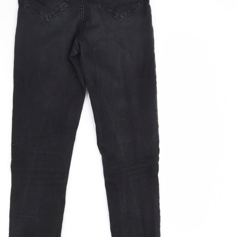 Denim & Co. Womens Black Denim Skinny Jeans Size 12 L29 in