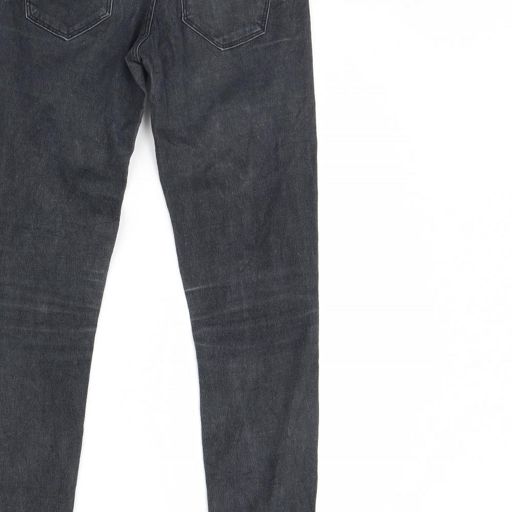 Pull&Bear Womens Black Denim Skinny Jeans Size 8 L29 in