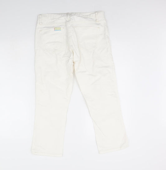 Gap Womens White Denim Cropped Jeans Size 10 L23 in