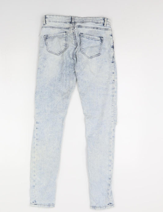 Denim & Co. Womens Blue Denim Skinny Jeans Size 8 L30 in