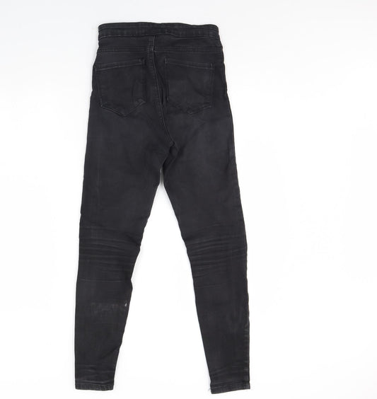 Denim & Co. Womens Black Denim Skinny Jeans Size 8 L29 in