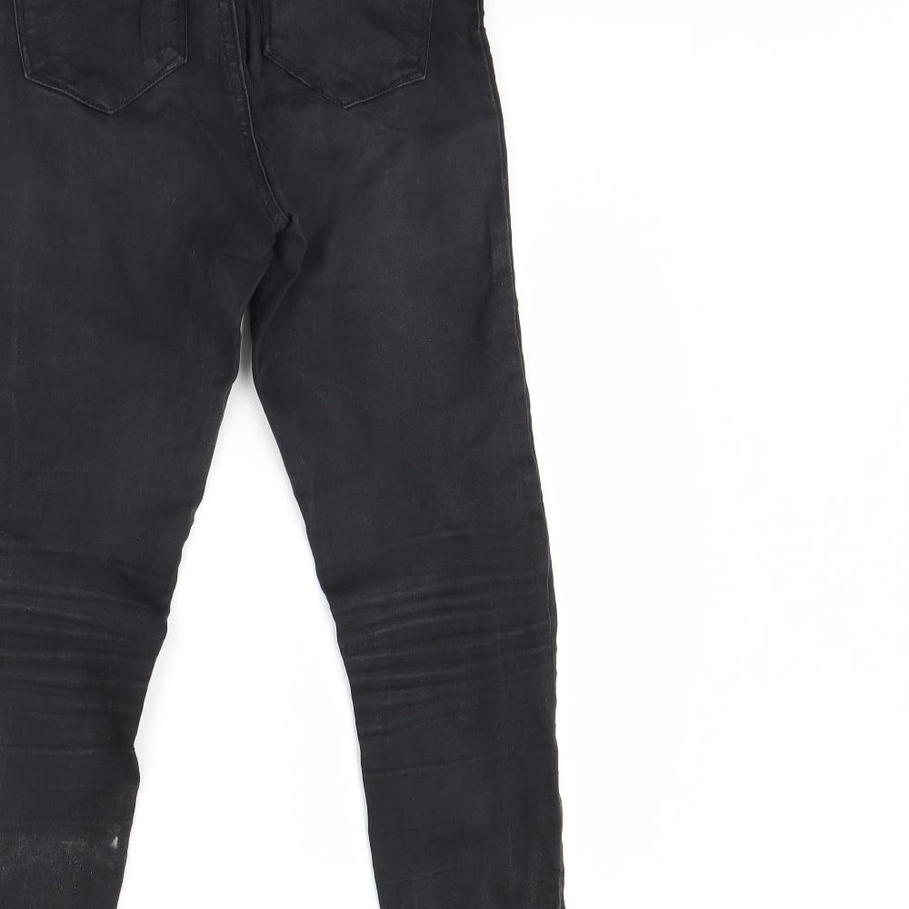 Denim & Co. Womens Black Denim Skinny Jeans Size 8 L29 in