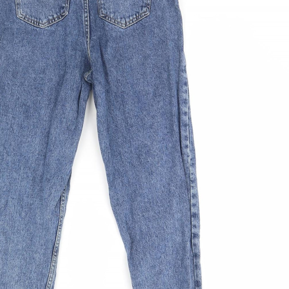 Denim & Co. Womens Blue Denim Straight Jeans Size 8 L28 in