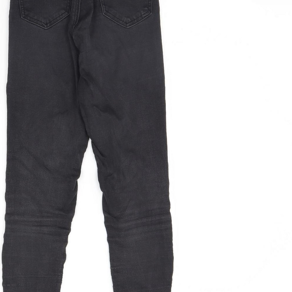 Topshop Womens Black Denim Skinny Jeans Size 25 L30 in