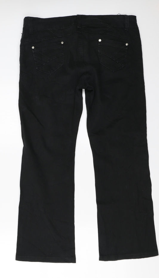 Gourd Womens Black Trousers Size 33 in L27 in