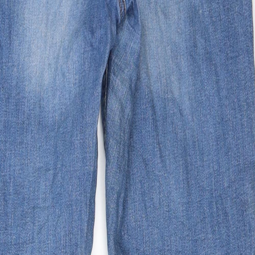 Dorothy Perkins Womens Blue Denim Straight Jeans Size 8 L26 in