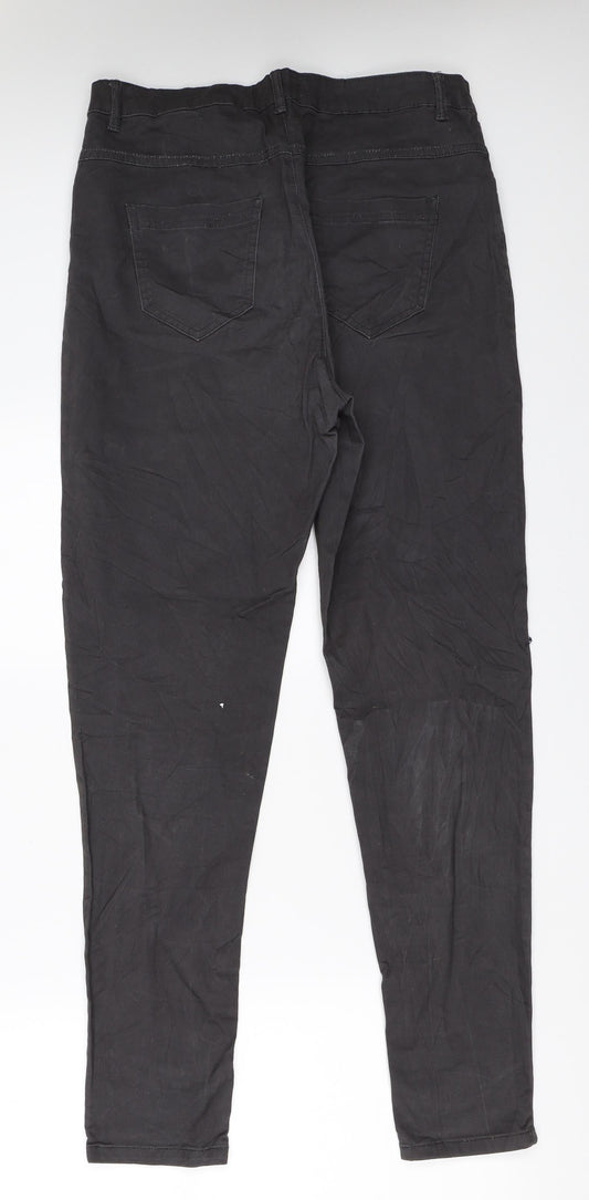 Womens UK Size XL Cropp Regular Fit Skinny Grey Jeans