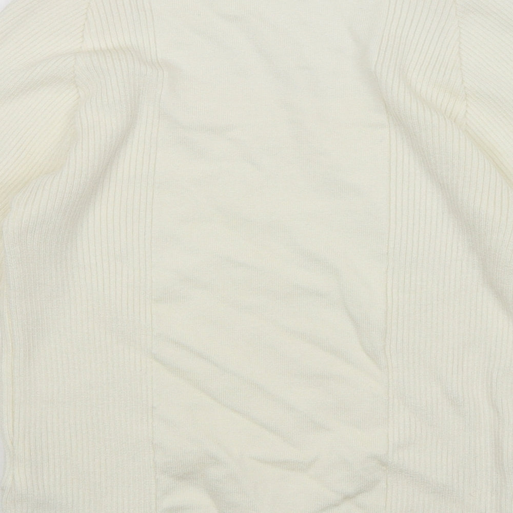 Womens UK Size XL Topshop White Pullover Jumper