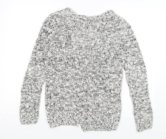 Womens UK Size S New Look White Wrap Jumper