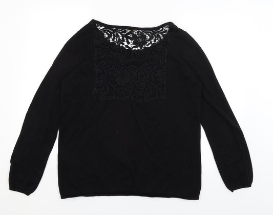 Twist & Tango Womens Black Pullover Jumper Size M