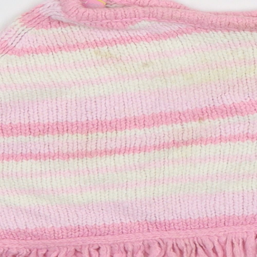 Zip Zap Baby Pink Striped Cape Jumper Size 6-9 Months