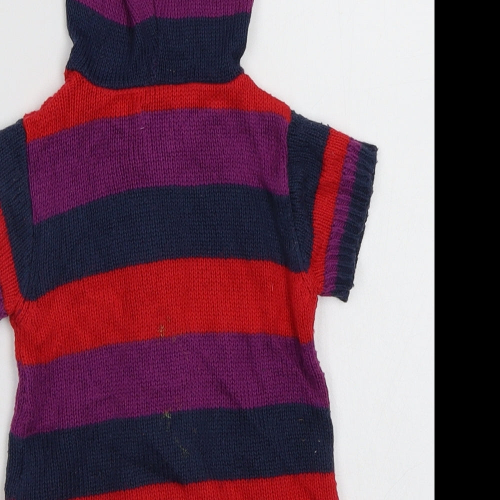 Brand and care label for F&F Baby Multicoloured Striped Cardigan Jumper, size 12-18, Months