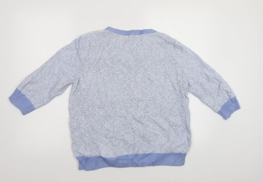 M&Co Womens Blue Pullover Jumper Size 12