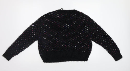 Womens UK Size XS Only Black Pullover Jumper