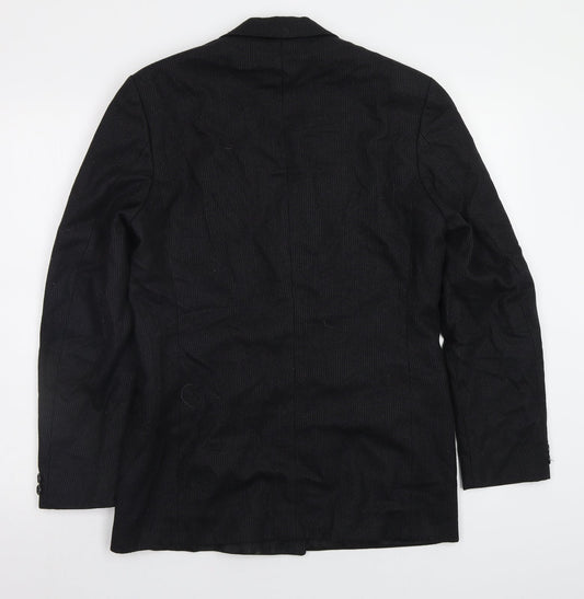 Mens UK Size 38 Burton Regular Black Suit Jacket