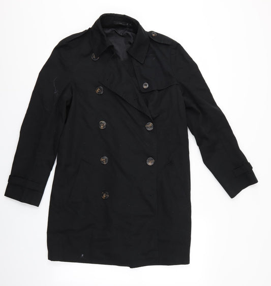 Imea Womens Black Rain Coat Coat Size 10 - Rain Coat