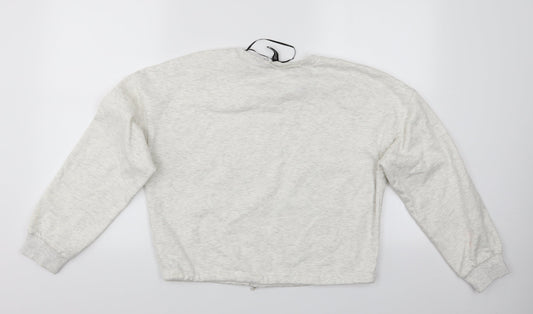 Womens UK Size S Divided Ivory Pullover Sweatshirt