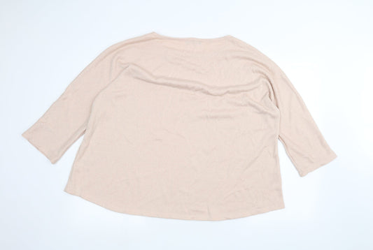 mr.max Womens Pink Pullover Jumper Size 2XL