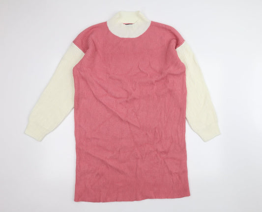 Womens UK Size L SheIn Pink Pullover Jumper