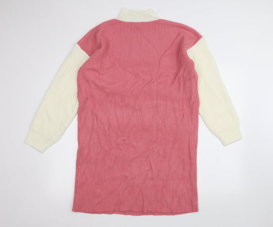 SheIn Womens Pink Pullover Jumper Size L