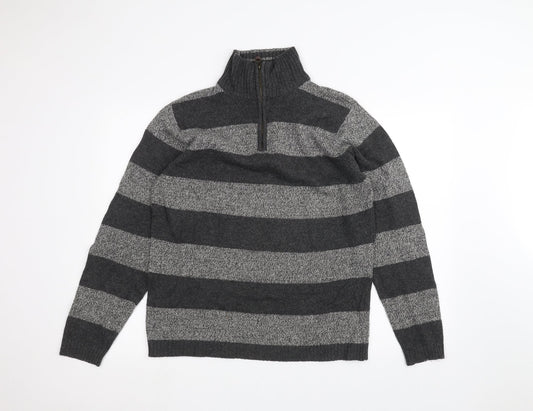 Mens UK Size M Boston crew Black Pullover Jumper