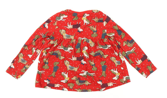 TU Girls Red A-Line Size 3-4 Years