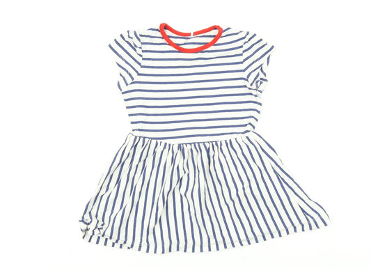 George Girls Multicoloured Striped A-Line Size 12-18 Months
